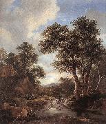 RUISDAEL, Jacob Isaackszon van Sunrise in a Wood at Sweden oil painting reproduction